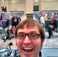 Kyle McCarley at Anime Central 2016, his first panel at his convention appearance