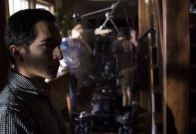 Bryan and crew on the set of Anomie