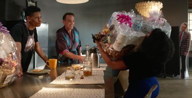 Melanie Loren, Hank Azaria, and Tyrel Jackson Williams in the 