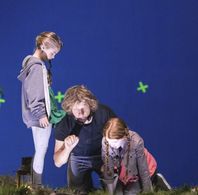 Lyliana Wray with Director Vlad Marsavin on the set of ALBEDO ABSOLUTE