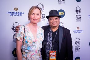 Radha Mitchell & Pan Nalin_Last Film Show Hollywood Premiere