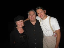 John Keabler with Rosemary Harris and Harvey Firestein