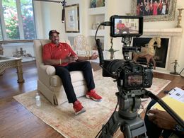 David Thompson on the Set of The Game That Changed College Basketball