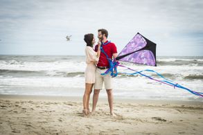 Delphine Chanéac and Andrew Hovelson in Stranger in the Dunes (2016)