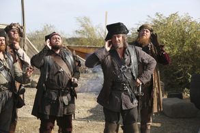 Hugh Bonneville, Daniel Hoffmann-Gill, Martin Collins, and Adam Loxley in Galavant (2015)