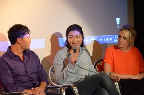 Jon Suk, Jaylee Hamidi, and Erin Keller at An Imperfection (2015) screening and Q&A.
