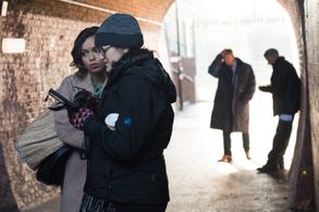 Director Kate Herron on set of 