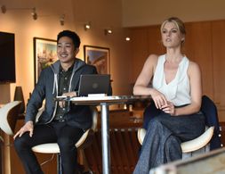 Ali Larter and Tim Jo in Pitch (2016)