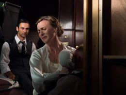 Nina Zavarin in Nord Express as Anna with Konstanin Lavysh and James Sharpe