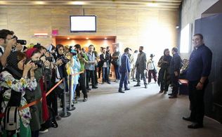 Pouria Heidary Oureh in Gohar Kheirandish a Filmography Opening Screening (Pardish Mellat Cinema Gallery Tehran,Iran -12