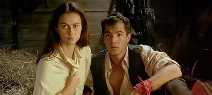 Florin Kevorkian and Agathe de La Fontaine in Train of Life (1998)