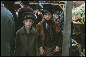 Harry Eden and Barney Clark in Oliver Twist (2005)