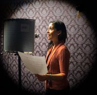 In the voiceover booth