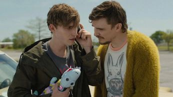 Kyle Gallner and Johnny Berchtold in The Passenger (2023)