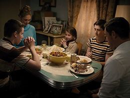 Edward Burns, Elizabeth Masucci, Sawyer Barth, Cormac Cullinane, and Clare Doherty in Public Morals: Family Is Family (2