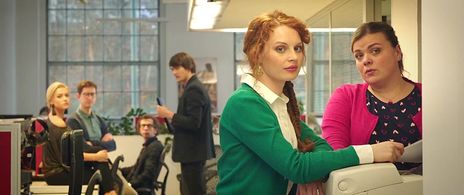 Lucie Steflová, Jakub Volák, Jirí Marysko, Lucie Polisenská, Dominika Myslivcová, and Richard Müller in Po cem muzi touz