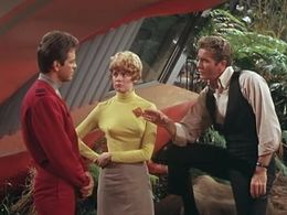 Gary Conway, Don Matheson, and Heather Young in Land of the Giants (1968)