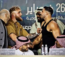 Tommy Fury, Amer Abdallah, Dereck Chisora, and Jake Paul in BT Sport Fight Night Live: Jake Paul vs. Tommy Fury: Final P