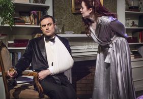 As Charles Condomine in Noel Coward's BLITHE SPIRIT at the GALLERY PLAYERS in Brooklyn, NY