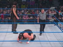 Earl Hebner, Joe Seanoa, and Chris Parks in TNA iMPACT! Wrestling (2004)