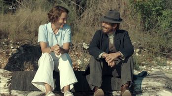 Keeley Hawes and Constantin Symsiris in The Durrells (2016)