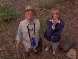 Robert Vaughn and Anya Hoffmann in McCinsey's Island (1998)