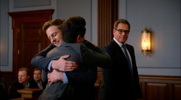 Michael Weatherly and Garrett Forster in Bull: The Good One (2019)