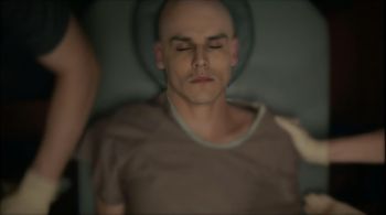 Bryan Bachman as Jamie Carr being prepped for surgery in HyperReal