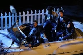 Carlos PenaVega, Andrew Call, David Del Rio, Aaron Tveit, and Jordan Fisher in Grease Live! (2016)