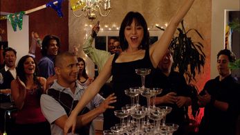 Andrew Pinon (Aaron) & Jenny Mollen (Amber-Elizabeth)