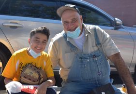 Steve Greenstein and Andrew Terranova on set COVID Ditty 2020