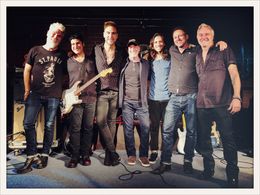 Director Benjamin Pollack with Musicians Garry Beers, Alain Whyte, Jason Gangberg, Toby Rand, Jimmy Khoury, and Kenny Di