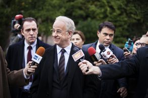 Valerio Mastandrea and Toni Servillo in Long Live Freedom (2013)