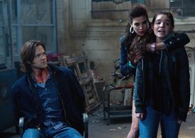 Meghan Ory, Jared Padalecki, and Madison McLaughlin in Supernatural (2005)