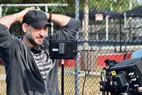 On the set of The Suicide of James Rider (2018)