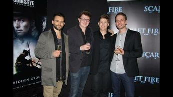 Johan Earl and Adrian Powers at the Forbidden Ground premiere