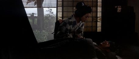 Shintarô Katsu and Kayo Mikimoto in Zatoichi and the Fugitives (1968)