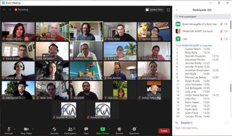 Co-moderating the Ram Bergman Roundtable for the Producers Guild of America and Veterans in Media and Entertainment