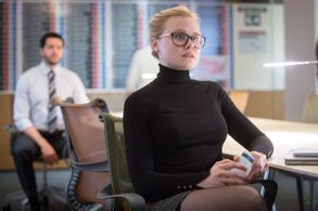 Alison Pill and Zach Smadu in Miss Sloane (2016)