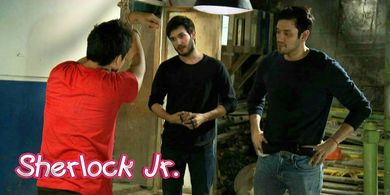 Matt Evans and Carlo Gonzalez in Sherlock Jr. (2018)