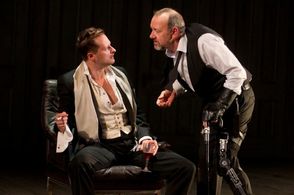 Chandler Williams and Kevin Spacey in Sam Mendes' Bridge Project production of Richard III, 2012.