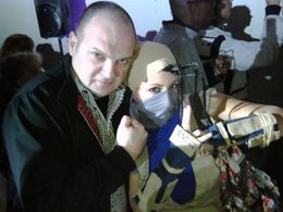 Autograph signing - Super Street Fighter IV premiere