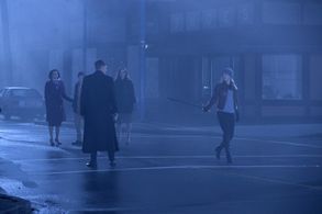 Jennifer Morrison, Lana Parrilla, Rebecca Mader, Jared Gilmore, and Giles Matthey in Once Upon a Time (2011)