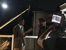Daniel Malik on set.
