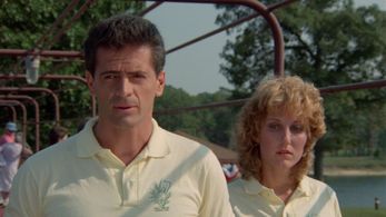 Victoria Scott and Robert North in Blades (1989)