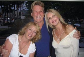 Virginia Madsen, Ryan O'Neal, and Regina Russell Banali