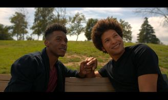 Andre Myers and Brandon Moten in Cheetah In August.