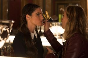 Elena Rusconi on set of 