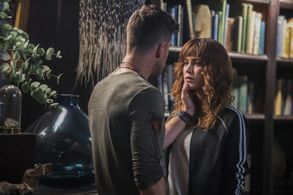 Marco Pigossi and Charlotte Best in Tidelands (2018)