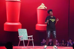 Leslie Jones and Kevin Mazur at an event for 2021 MTV Movie & TV Awards (2021)